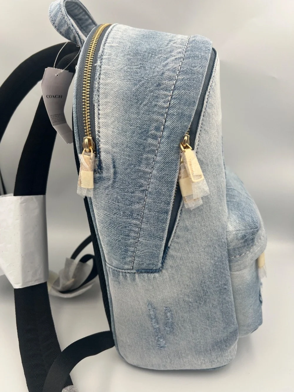 Taylor Small Backpack In Loved Denim